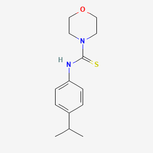 molecular formula C14H20N2OS B5705019 N-[4-(propan-2-yl)phenyl]morpholine-4-carbothioamide 