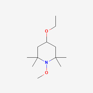 molecular formula C12H25NO2 B570512 4-Ethoxy-1-methoxy-2,2,6,6-tetramethylpiperidine CAS No. 123373-72-8