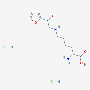 molecular formula C12H20Cl2N2O4 B570518 N6-[2-(2-Furanyl)-2-oxoethyl]-L-lysine dihydrochloride CAS No. 157974-36-2