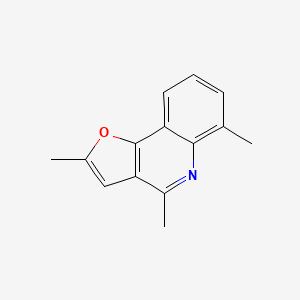 molecular formula C14H13NO B5705300 2,4,6-trimethylfuro[3,2-c]quinoline 