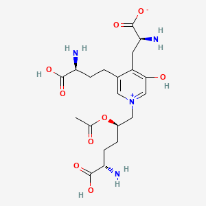 molecular formula C20H30N4O9 B570535 Acetoxy-Lysylpyridinoline CAS No. 1321573-23-2