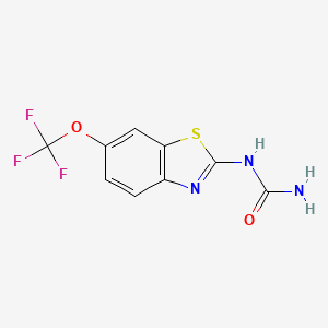 molecular formula C9H6F3N3O2S B570539 Riluzolamide CAS No. 1456696-94-8