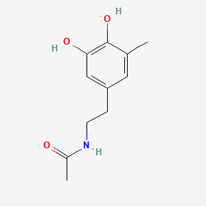 molecular formula C11H15NO3 B570547 N-[2-(3,4-Dihydroxy-5-methylphenyl)ethyl]acetamide CAS No. 124277-71-0