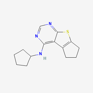 molecular formula C14H17N3S B5705485 N-cyclopentyl-7-thia-9,11-diazatricyclo[6.4.0.02,6]dodeca-1(12),2(6),8,10-tetraen-12-amine 