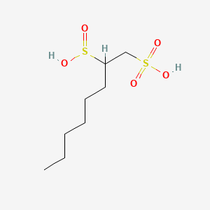 molecular formula C8H18O5S2 B570551 1-Octanesulfonic-2-sulfinic acid CAS No. 113652-56-5