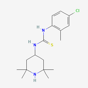 molecular formula C17H26ClN3S B5705527 N-(4-CHLORO-2-METHYLPHENYL)-N'-(2,2,6,6-TETRAMETHYL-4-PIPERIDYL)THIOUREA 