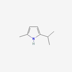 molecular formula C8H13N B570558 2-Isopropyl-5-methyl-1H-pyrrole CAS No. 116836-25-0