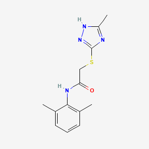 molecular formula C13H16N4OS B5705601 N~1~-(2,6-DIMETHYLPHENYL)-2-[(5-METHYL-4H-1,2,4-TRIAZOL-3-YL)SULFANYL]ACETAMIDE 