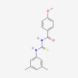 molecular formula C17H18N2O2S B5705618 N-[(3,5-dimethylphenyl)carbamothioyl]-4-methoxybenzamide 