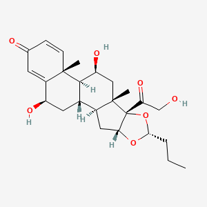 molecular formula C25H34O7 B570562 6beta-Hydroxydexbudesonide CAS No. 93861-52-0