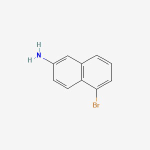 molecular formula C10H8BrN B570563 5-Bromonaphthalen-2-amine CAS No. 116400-84-1
