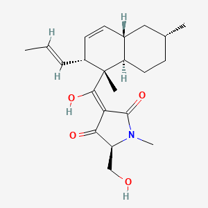 molecular formula C22H31NO4 B570565 Equisetin CAS No. 57749-43-6