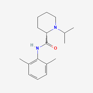N-(2,6-Dimethylphenyl)-1-(1-methylethyl)piperidine-2-carboxamide, (2S)-