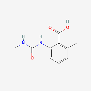 molecular formula C10H12N2O3 B570573 2-Methyl-6-[(methylcarbamoyl)amino]benzoic acid CAS No. 123633-27-2