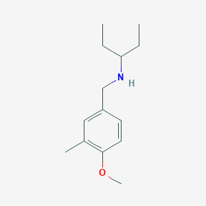molecular formula C14H23NO B5705730 N-(4-methoxy-3-methylbenzyl)pentan-3-amine 