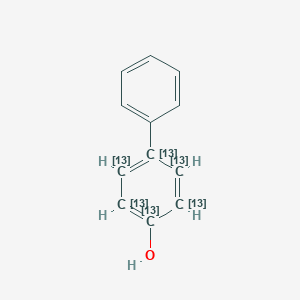 molecular formula C12H10O B570575 4-Phenylphenol-13C6 CAS No. 446276-69-3