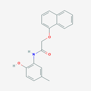 molecular formula C19H17NO3 B5705772 N-(2-hydroxy-5-methylphenyl)-2-naphthalen-1-yloxyacetamide 