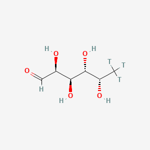 molecular formula C6H12O5 B570579 Fucose, L-, [6-3H] CAS No. 122760-10-5