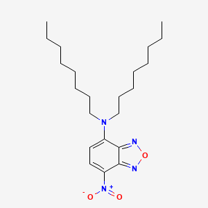 molecular formula C22H36N4O3 B570581 N,N-Dioctyl-7-nitro-2,1,3-benzoxadiazole-4-amine CAS No. 125132-60-7