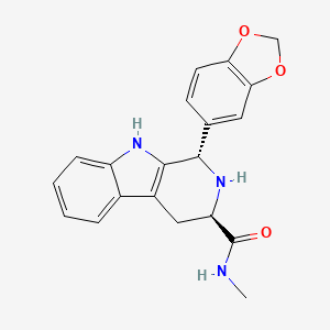 molecular formula C20H19N3O3 B570586 (1S,3R)-1-(1,3-Benzodioxol-5-yl)-2,3,4,9-tetrahydro-N-methyl-1H-pyrido[3,4-b]indole-3-carboxamide CAS No. 951661-85-1