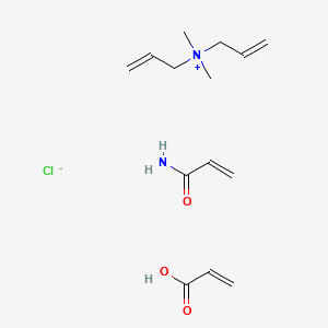 molecular formula C14H25ClN2O3 B570591 Polyquaternium-39 CAS No. 25136-75-8