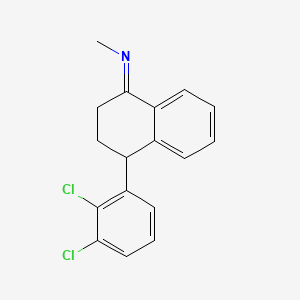 molecular formula C17H15Cl2N B570599 4-(2,3-Dichlorophenyl)-N-methyl-3,4-dihydro-2H-naphthalen-1-imine CAS No. 340830-05-9