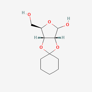 molecular formula C11H18O5 B570600 2,3-O-Cyclohexylidene-D-ribofuranose CAS No. 123168-27-4