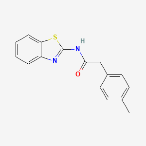 molecular formula C16H14N2OS B5706015 N-(1,3-benzothiazol-2-yl)-2-(4-methylphenyl)acetamide 