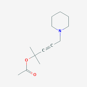 molecular formula C13H21NO2 B5706019 (2-Methyl-5-piperidin-1-ylpent-3-yn-2-yl) acetate 