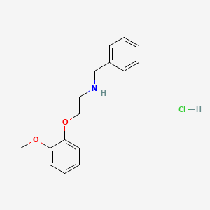 molecular formula C16H20ClNO2 B570611 N-Benzyl-2-(2-methoxyphenoxy)ethanamine hydrochloride CAS No. 120606-08-8