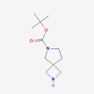 molecular formula C11H20N2O2 B570613 叔丁基 2,6-二氮杂螺[3.4]辛烷-6-甲酸盐 CAS No. 885270-86-0