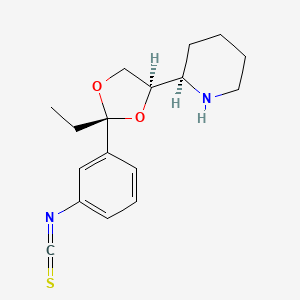 molecular formula C17H22N2O2S B570615 Etoxadrol-2-isothiocyanate CAS No. 117994-64-6