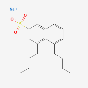 molecular formula C18H23NaO3S B570617 4,5-Dibutyl-2-naphthalenesulfonic acid sodium salt CAS No. 114807-96-4