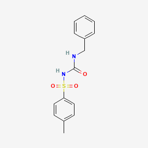molecular formula C15H16N2O3S B5706244 N-(benzylcarbamoyl)-4-methylbenzenesulfonamide CAS No. 1987-58-2