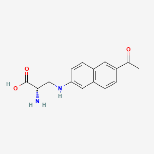 molecular formula C15H16N2O3 B570635 3-[(6-acetyl-2-naphthalenyl)amino]Alanine CAS No. 1313516-26-5