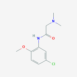 molecular formula C11H15ClN2O2 B5706357 N-(5-chloro-2-methoxyphenyl)-2-(dimethylamino)acetamide 