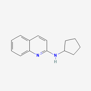 molecular formula C14H16N2 B5706392 N-cyclopentylquinolin-2-amine 