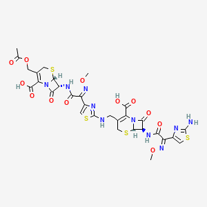 molecular formula C30H30N10O12S4 B570643 Cefotaxime dimer CAS No. 175032-97-0
