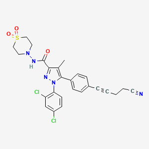 molecular formula C26H23Cl2N5O3S B570646 AM6545 CAS No. 1245626-05-4