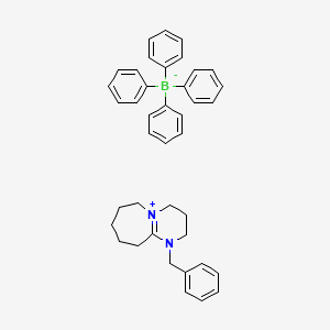 molecular formula C40H43BN2 B570648 Pyrimido[1,2-a]azepinium, 2,3,4,6,7,8,9,10-octahydro-1-(phenylmethyl)-, tetraphenylborate(1-) CAS No. 114367-12-3