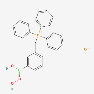 molecular formula C25H23BO2P+ B570649 MitoB CAS No. 1247338-10-8