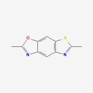molecular formula C10H8N2OS B570652 2,6-Dimethyl-[1,3]thiazolo[4,5-f][1,3]benzoxazole CAS No. 114097-57-3