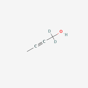 molecular formula C4H6O B570670 2-Butynol-d2 CAS No. 1035094-05-3