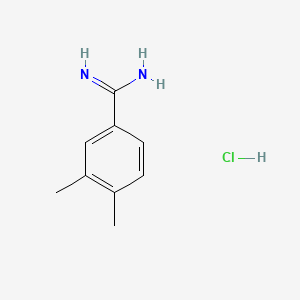 molecular formula C9H13ClN2 B570671 3,4-二甲基苯甲酰胺盐酸盐 CAS No. 112072-09-0