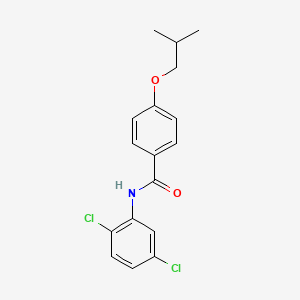 molecular formula C17H17Cl2NO2 B5706775 N-(2,5-dichlorophenyl)-4-(2-methylpropoxy)benzamide 