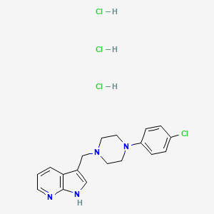 molecular formula C18H22Cl4N4 B570682 L-745,870 Trihydrochloride CAS No. 866021-03-6