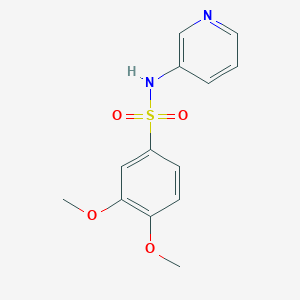 molecular formula C13H14N2O4S B5706847 3,4-Dimethoxy-N-pyridin-3-yl-benzenesulfonamide 