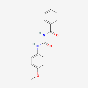 molecular formula C15H14N2O3 B5707012 N-[(4-methoxyphenyl)carbamoyl]benzamide 