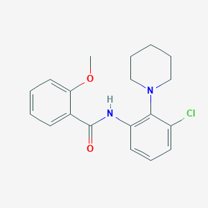 molecular formula C19H21ClN2O2 B5707059 N-(3-chloro-2-piperidin-1-ylphenyl)-2-methoxybenzamide 