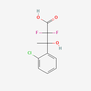 3-(2-Chlorophenyl)-2,2-difluoro-3-hydroxybutanoic acid